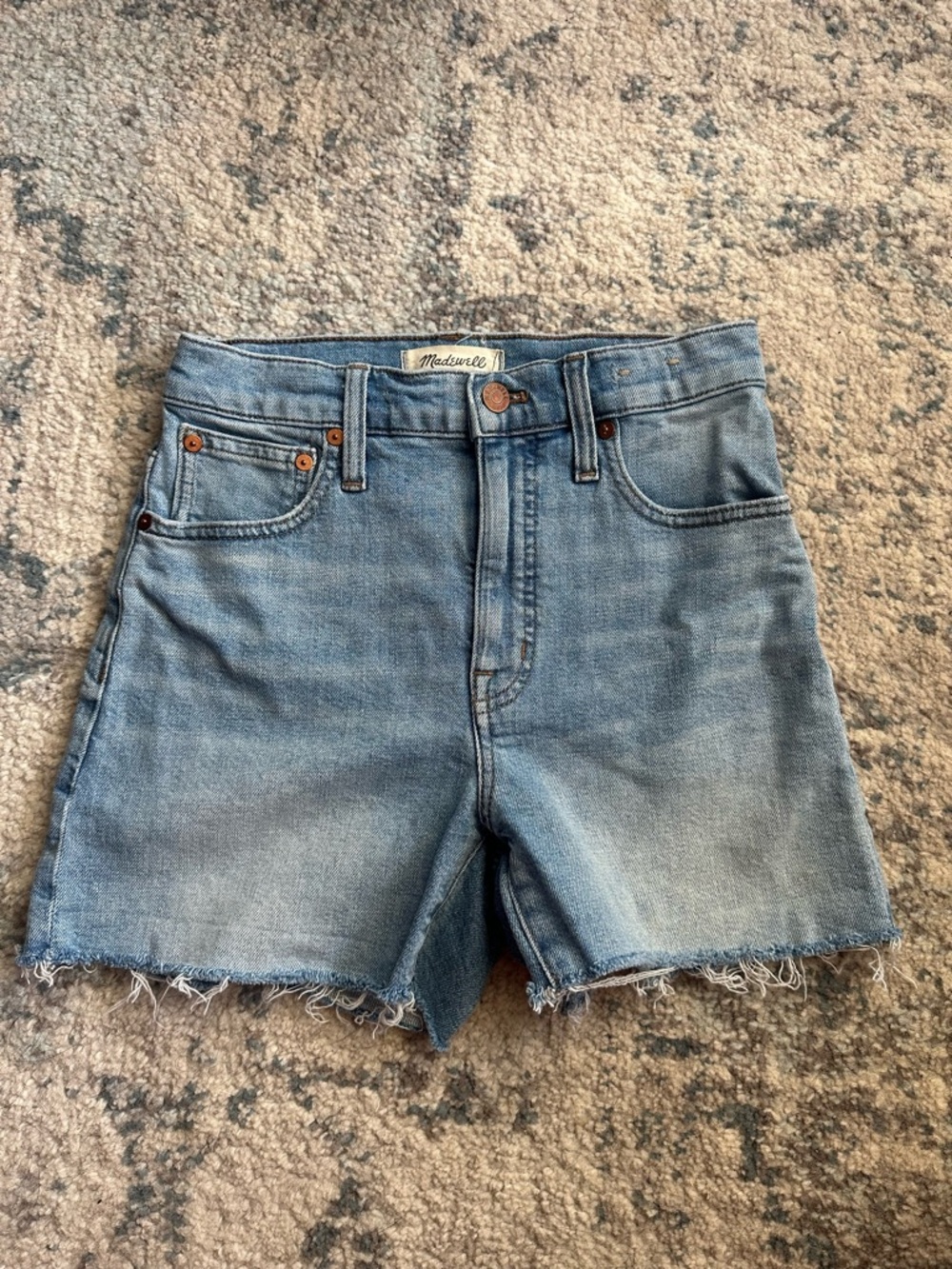 Madewell Light Blue Denim Cutoff Shorts